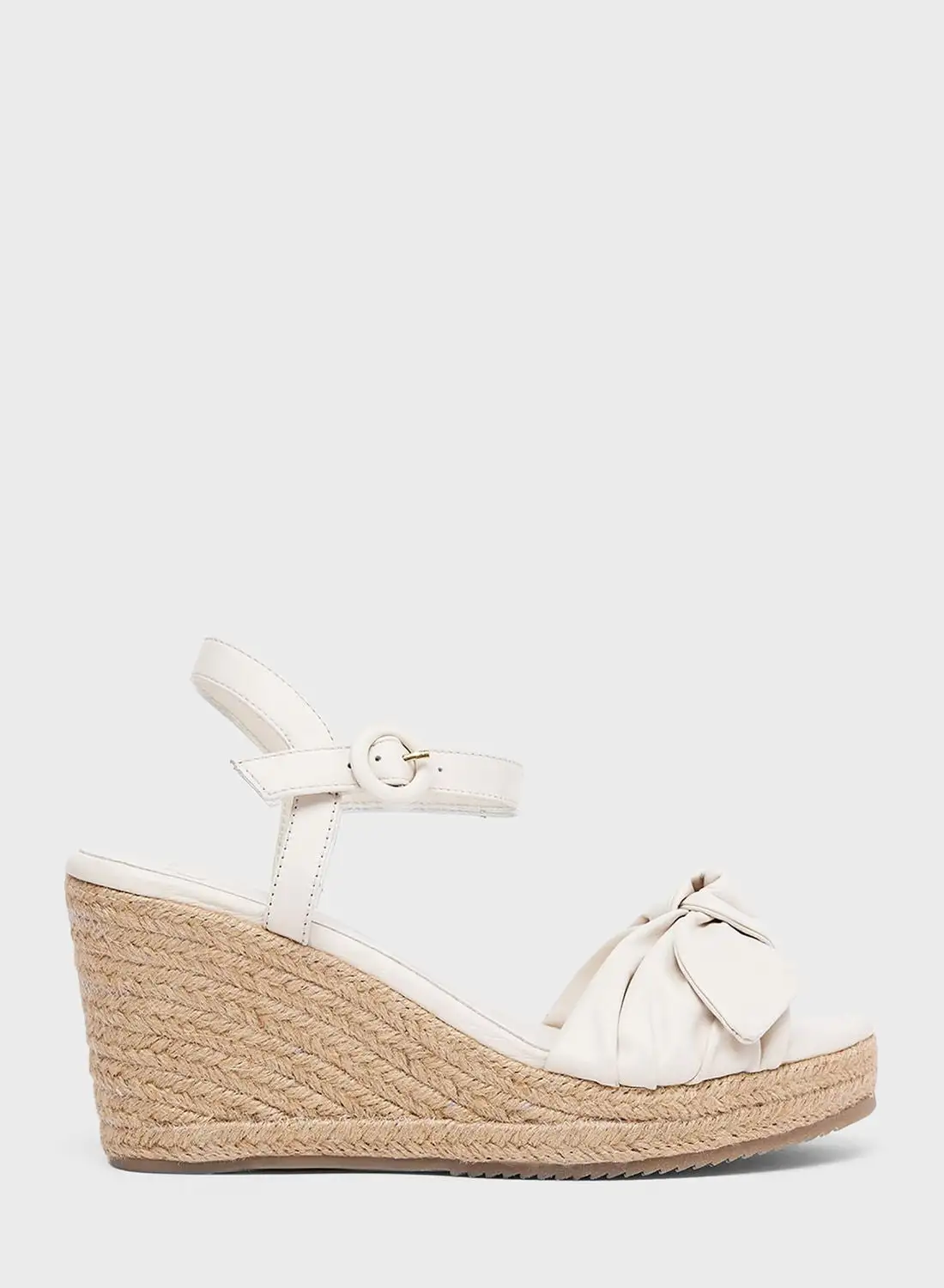 Ted Baker Leather Bow Wedge Sandal