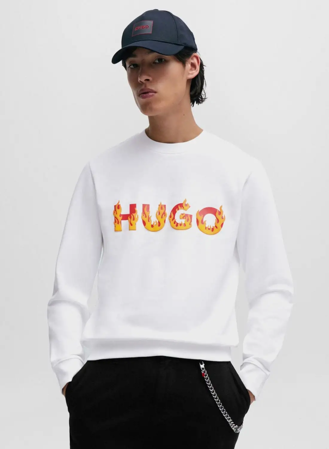 HUGO Logo Printed Sweatshirt