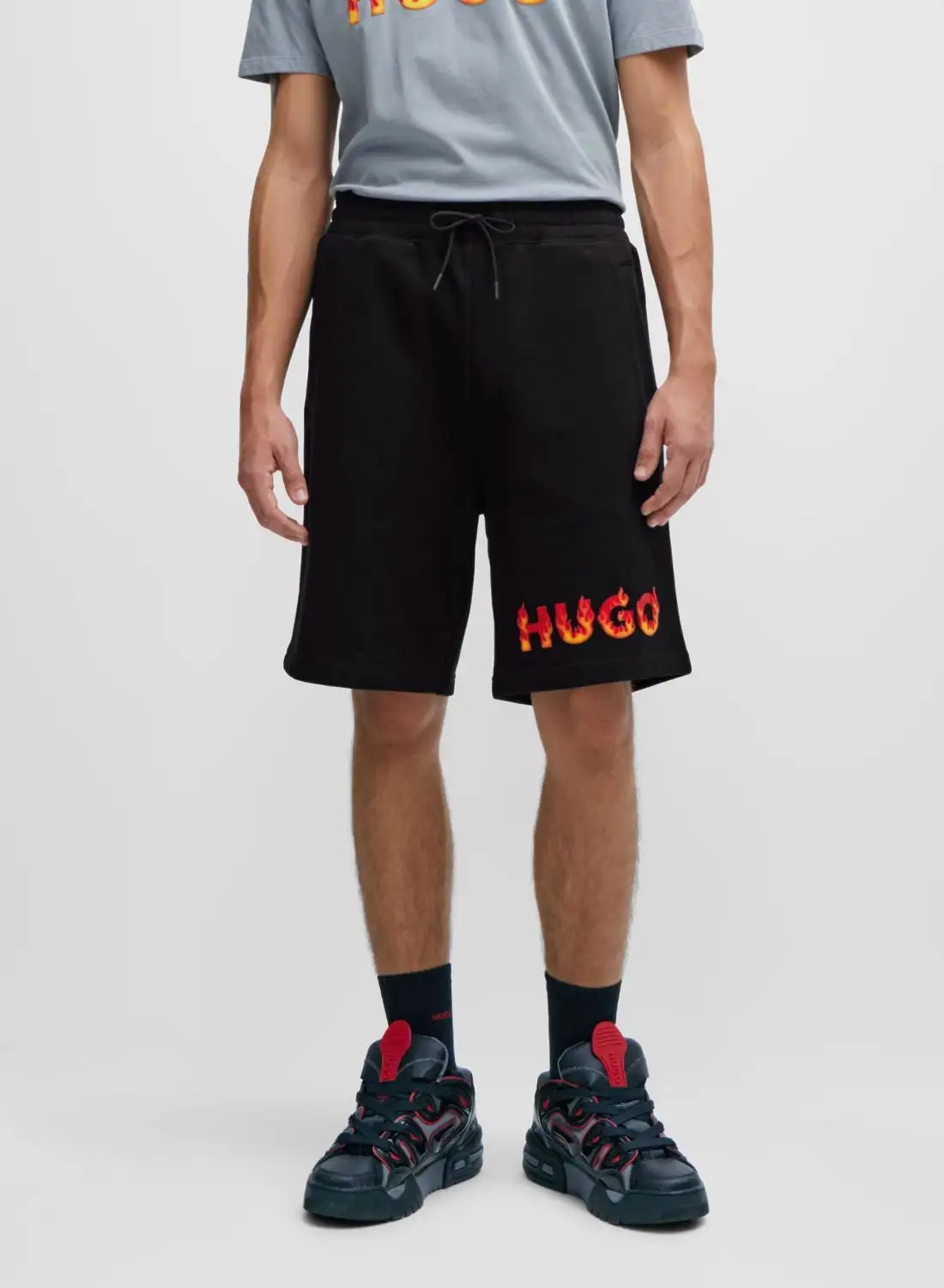 HUGO Logo Printed Shorts