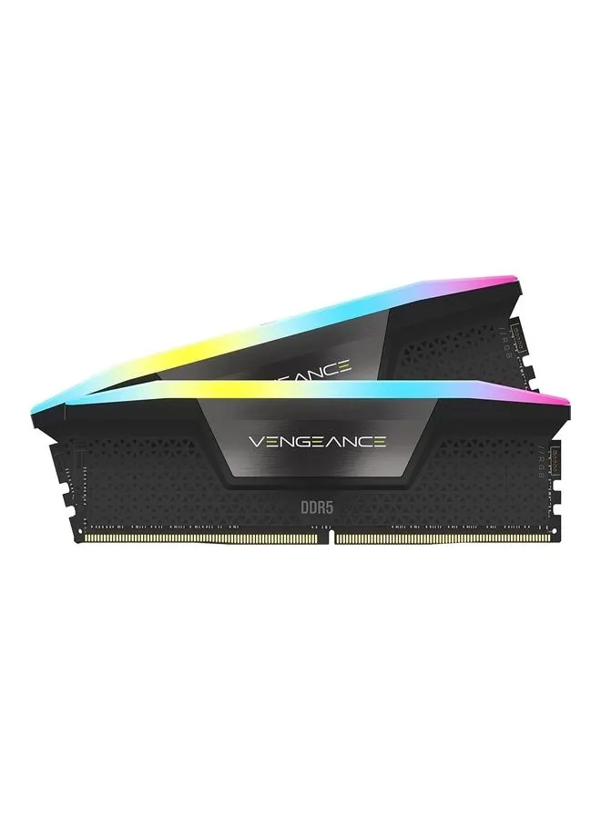 CORSAIR Vengeance® RGB DDR5 RAM 32GB (2x16GB) 5600MHz CL36 Intel XMP iCUE Compatible Computer Memory Black