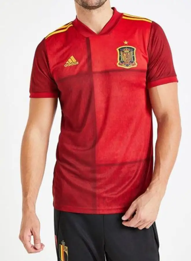 Adidas FEF H Spain Football Jersey Red/Yellow