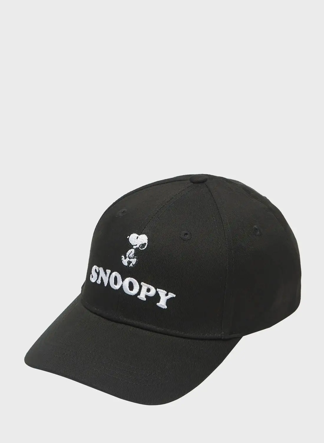 SP Characters Snoopy Embroidered Cap With Hook And Loop Fastener