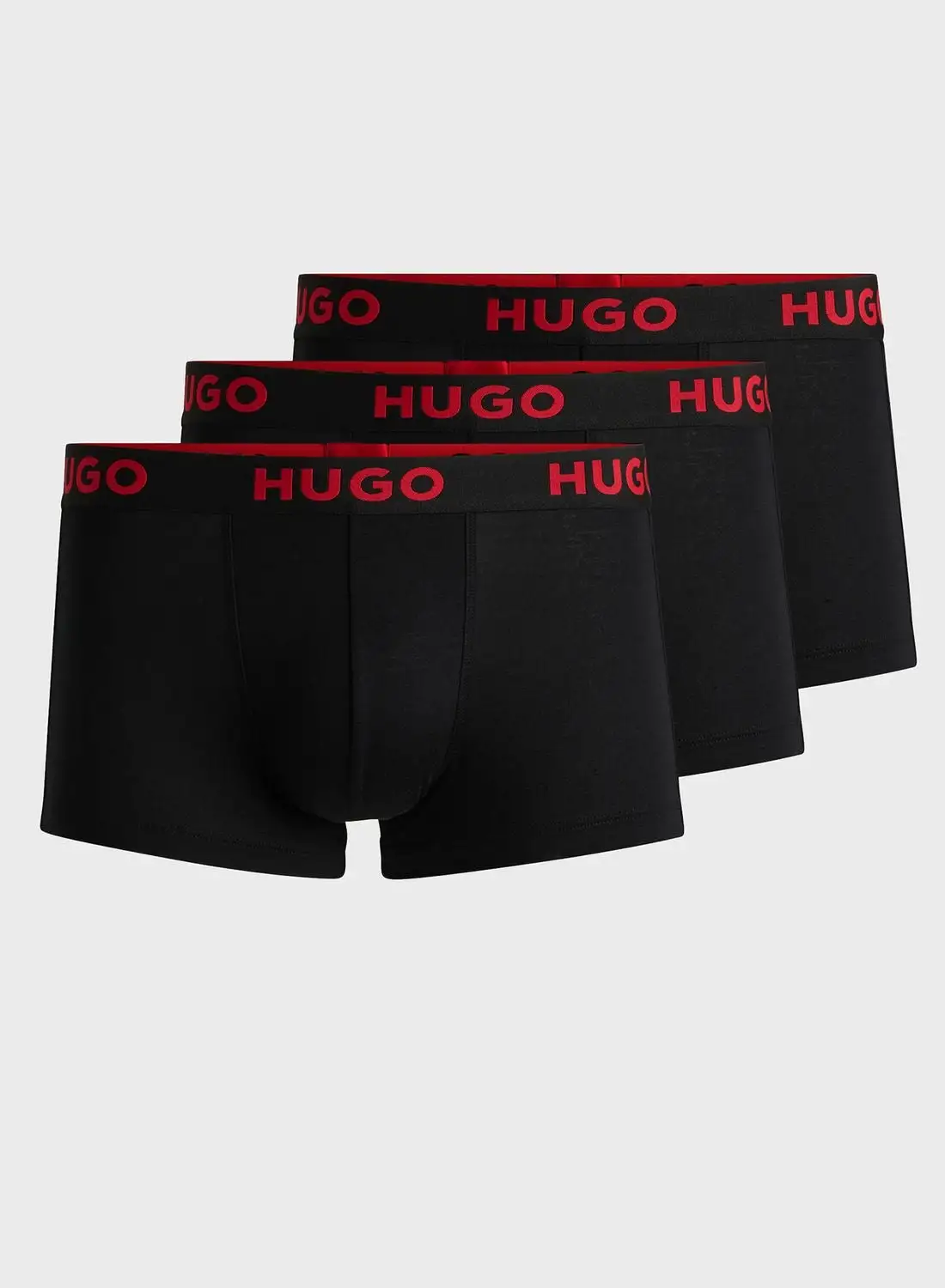 HUGO 3 قطع من السراويل ذات الشعار