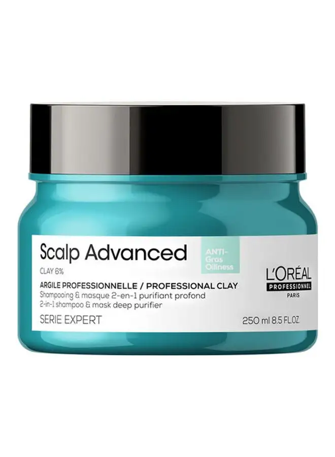 L'Oréal Professionnel Scalp Advanced Anti-Oiliness 2-In-1 Deep Purifier Clay 250ml