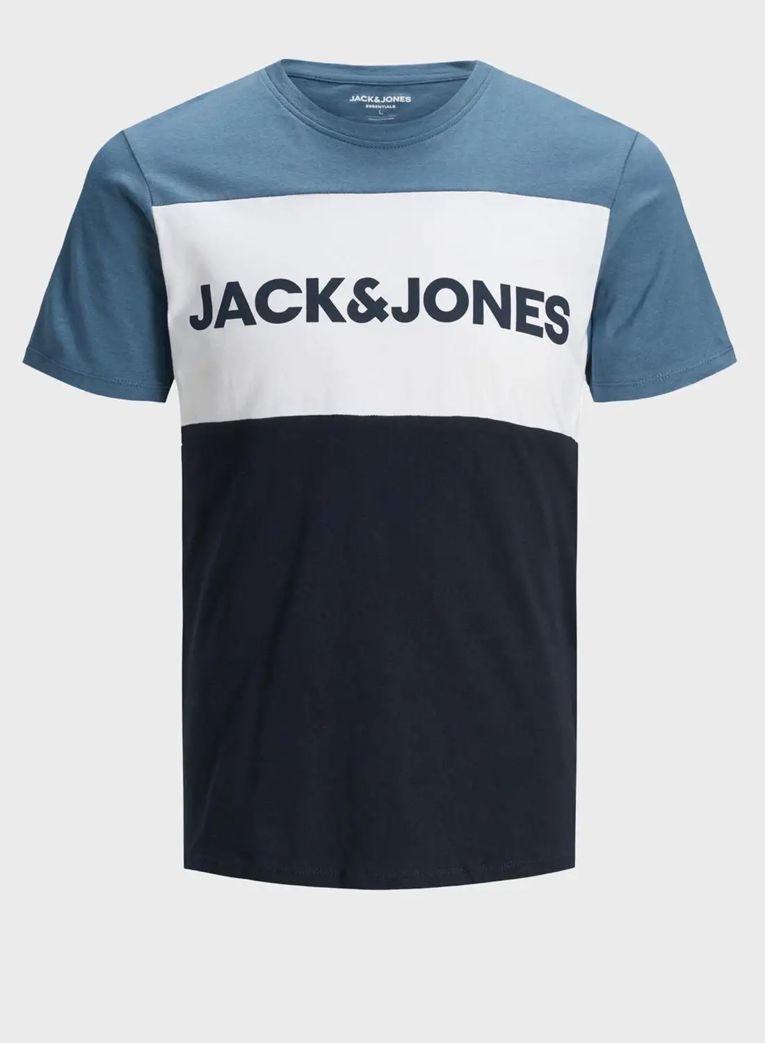 JACK & JONES Color Block Slim Fit Crew Neck T-Shirt