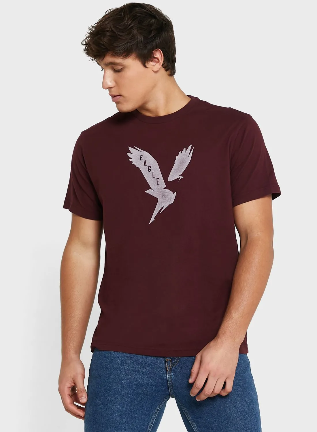 American Eagle Logo Crew Neck T-Shirt