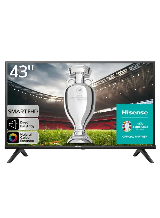 Hisense 43-Inch Class A4 Series FHD 1080p Google Smart TV (43A4K) - DTS Virtual: X, Game & Sports Modes, Chromecast Built-in 43A4K Black