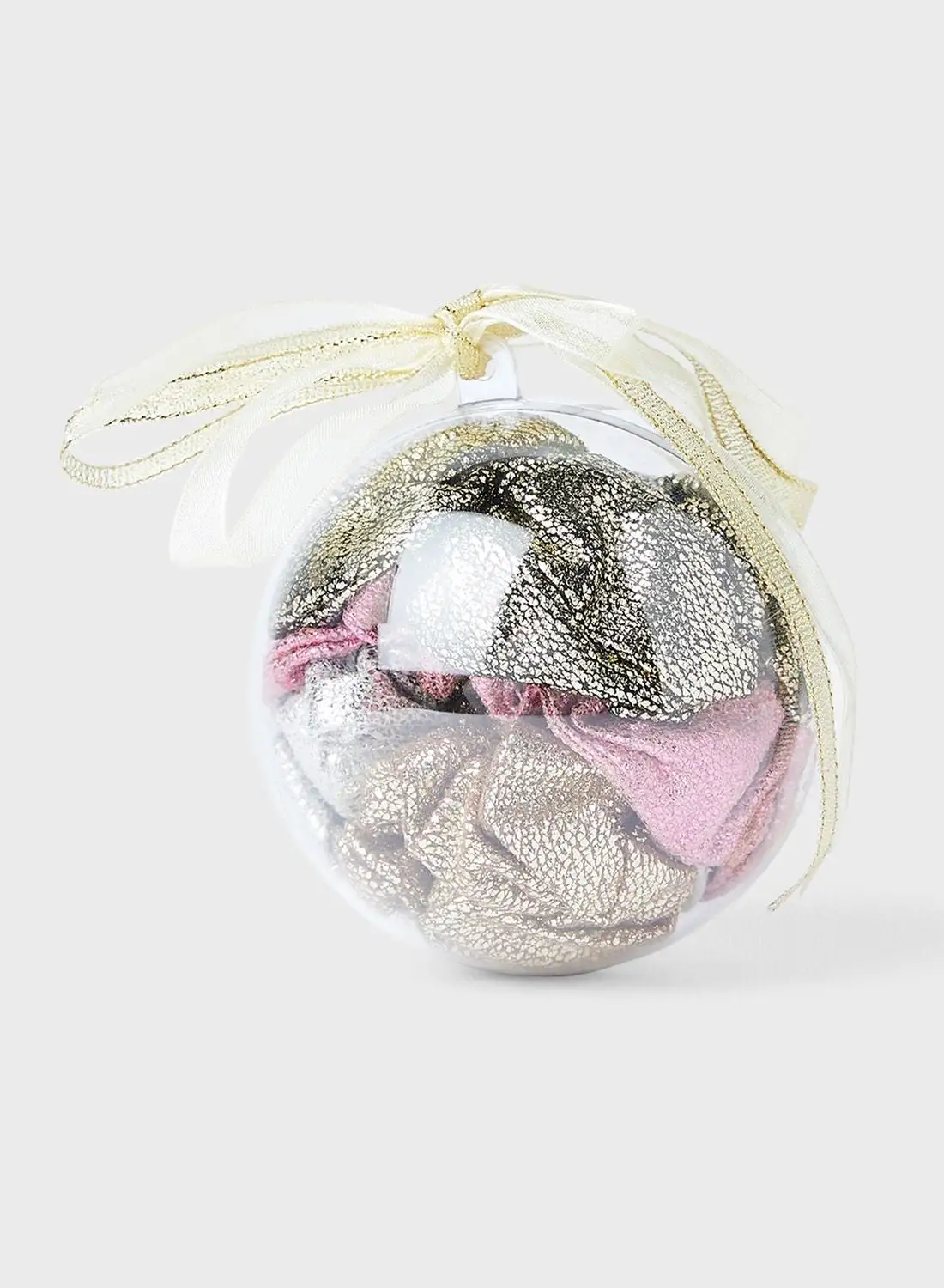 ONLY Glitter Scrunchies (Pack Of 4)