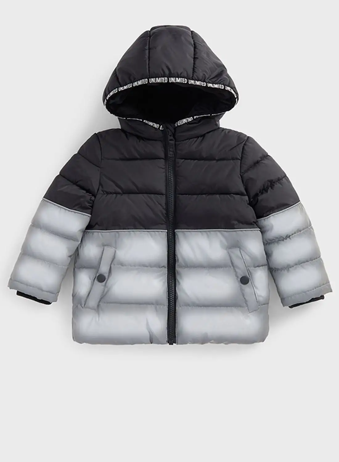 mothercare Kids Hooded Reflective Puffer Jacket