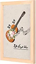 LOWHA oud music Wall Art with Pan Wood framed Ready to hang for home, bed room, office living room Home decor hand made wooden color 23 x 33cm By LOWHA