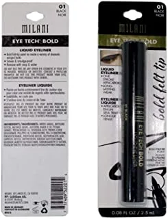 Milani Eye Tech Bold Liquid Eyeliner, 01 Black 2.5ml