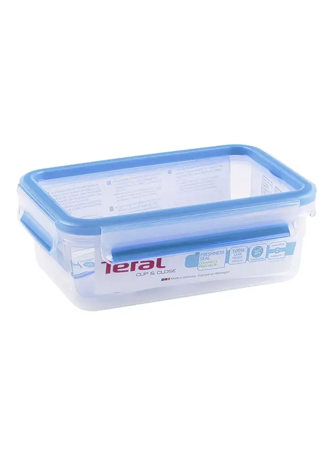 Tefal Masterseal Food Container Clear/Blue 1Liters