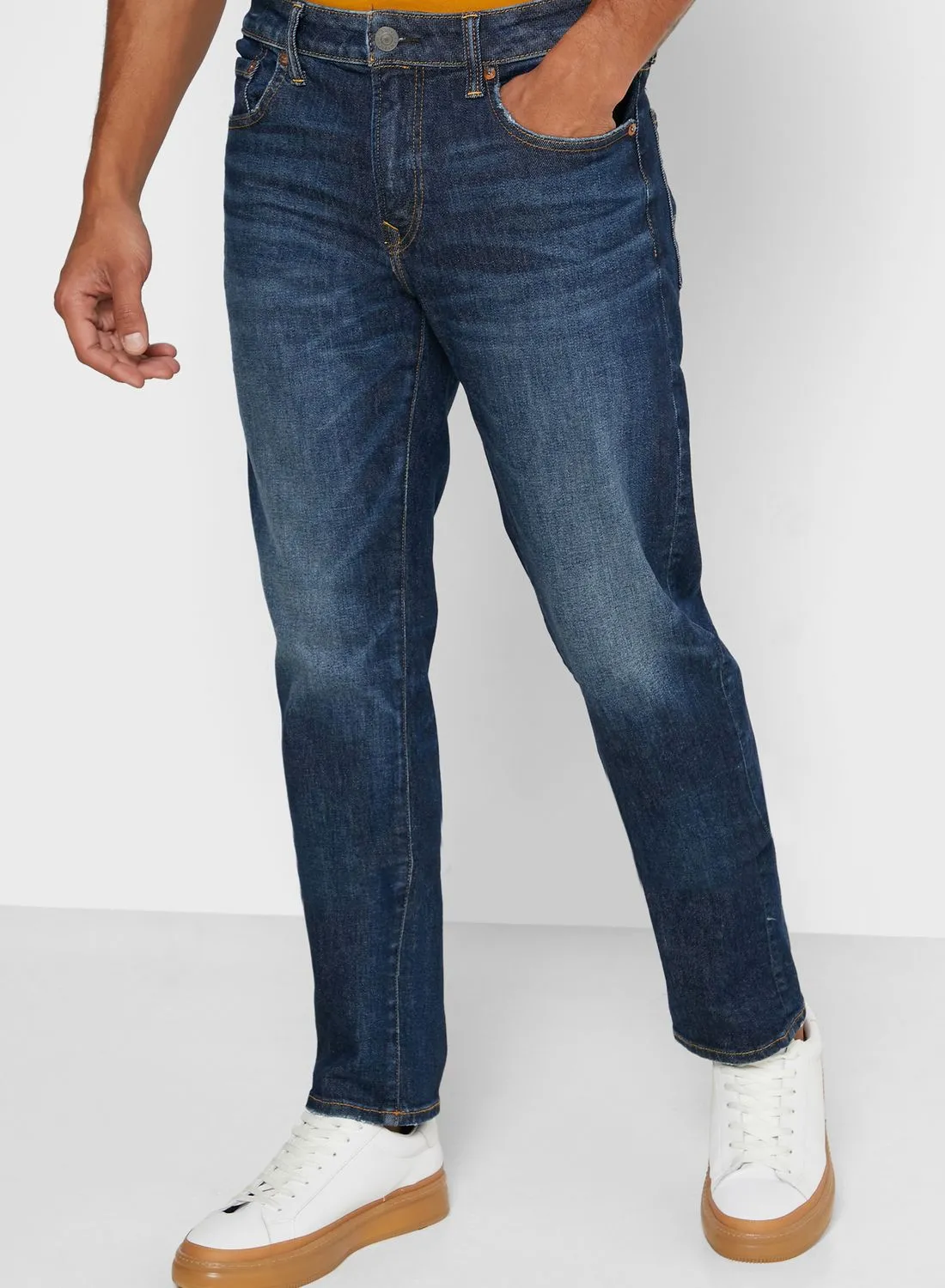 American Eagle Dark Wash Slim Straight Fit Jeans
