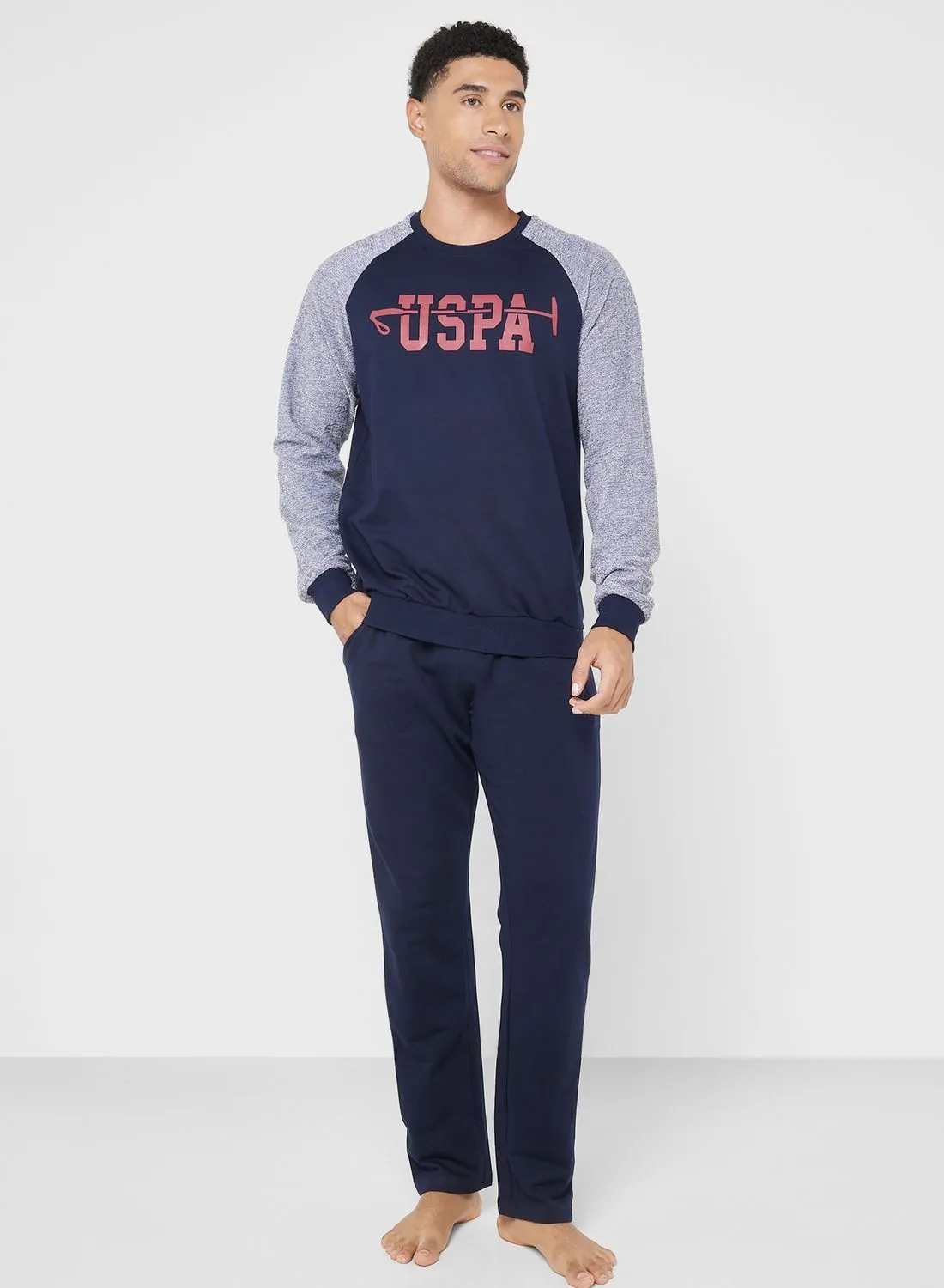 U.S. Polo Assn. Crew Neck T-Shirt Pyjama Set