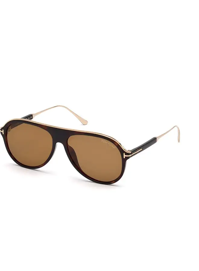 TOM FORD Men's UV Protection Pilot Sunglasses - FT062452E57 - Lens Size: 57 Mm