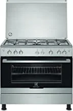 Electrolux Cooking Range with 5 Gas Burners | Model No EKG9000A3X with two years warranty.