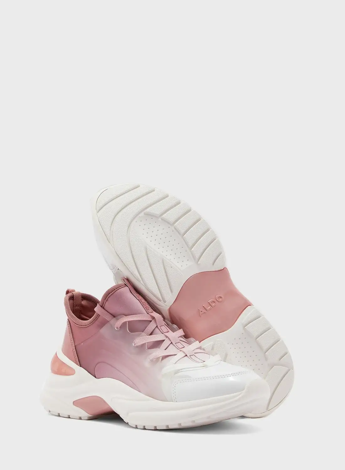 ALDO Women's Dwardonii Wedge Sport Shoes Pink/White