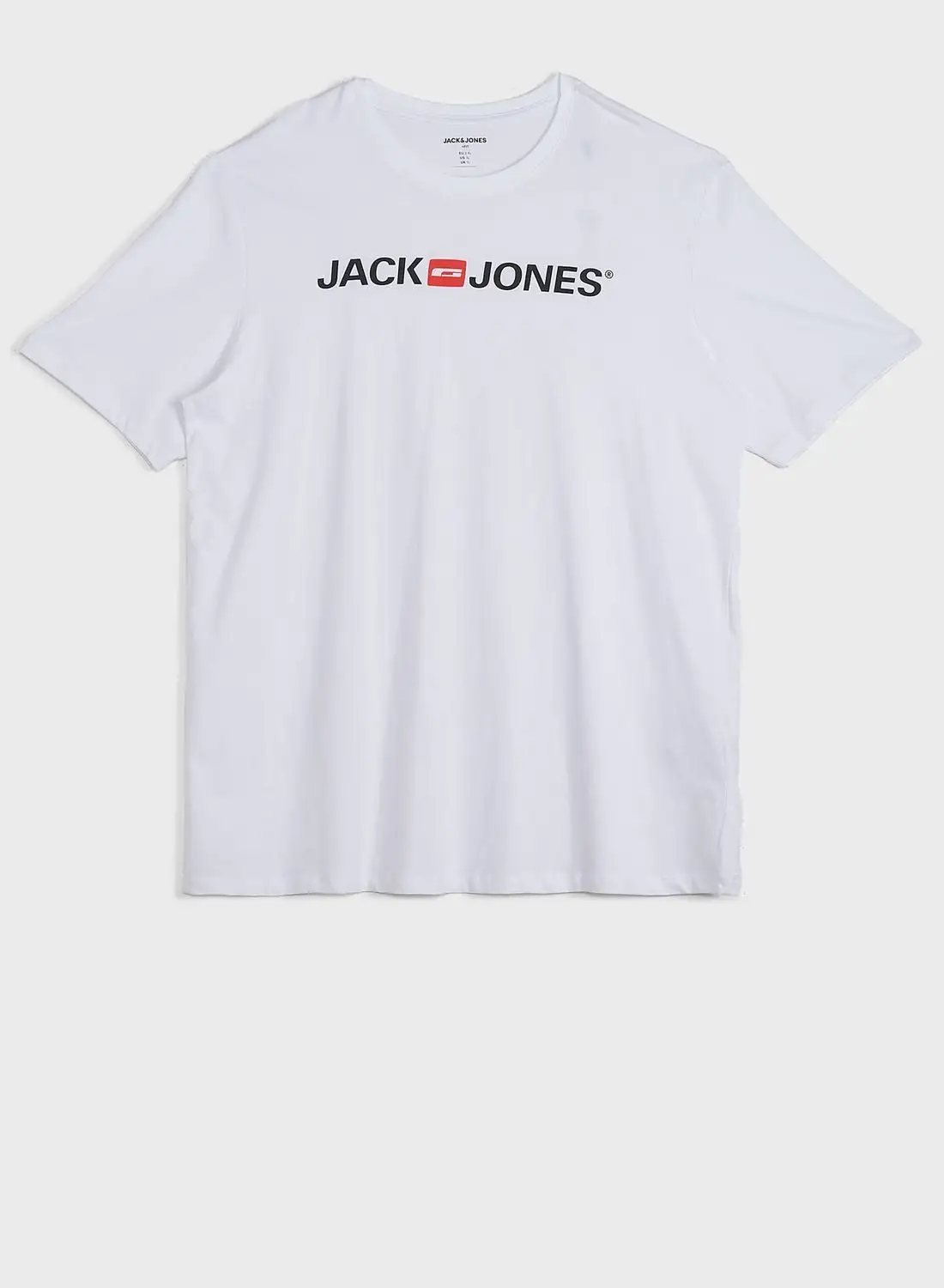 JACK & JONES Logo Signature Branding Crew Neck T-Shirt White