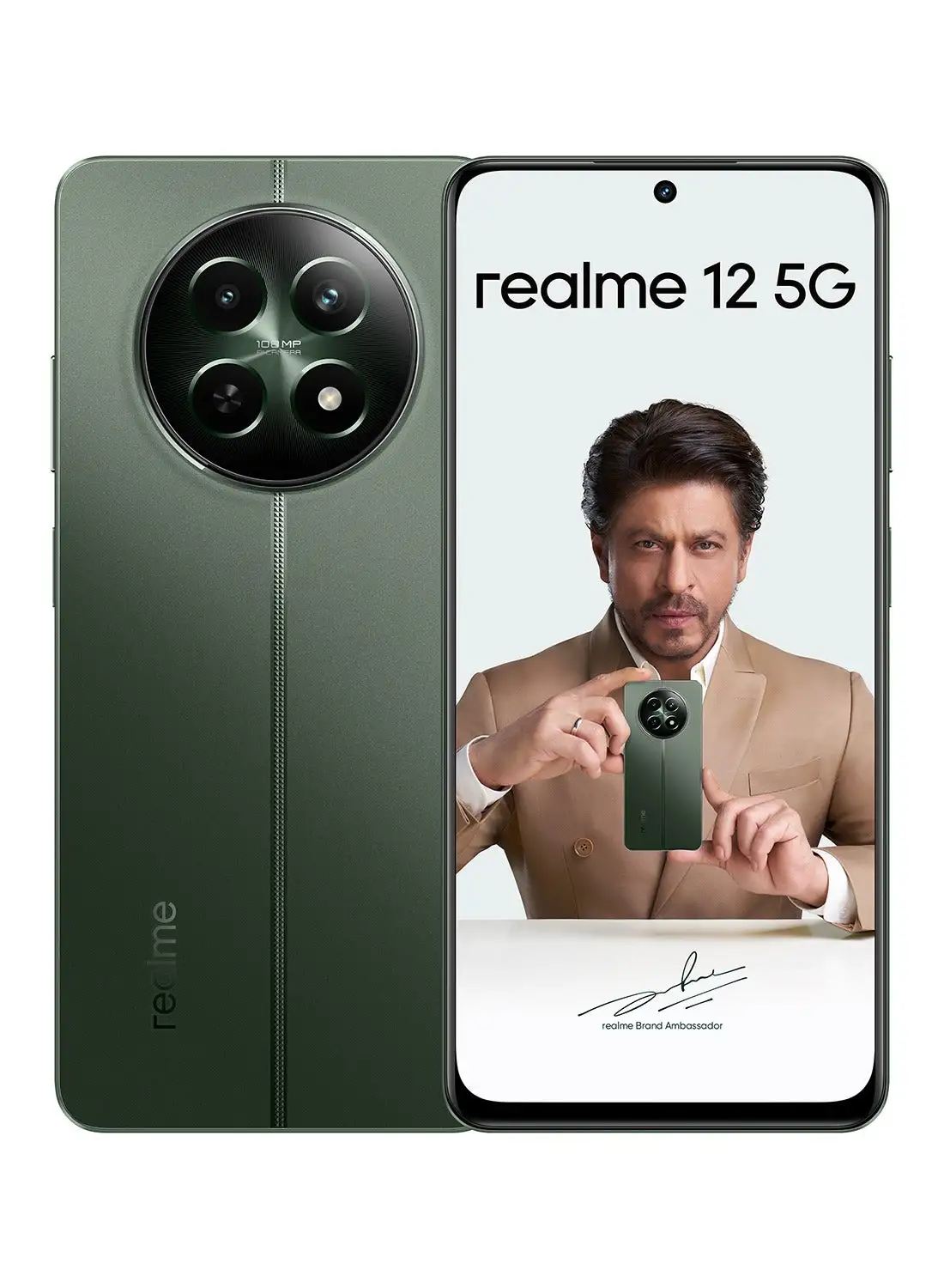 realme 12 5G Dual SIM Woodland Green 8GB RAM 256GB - Middle East Version