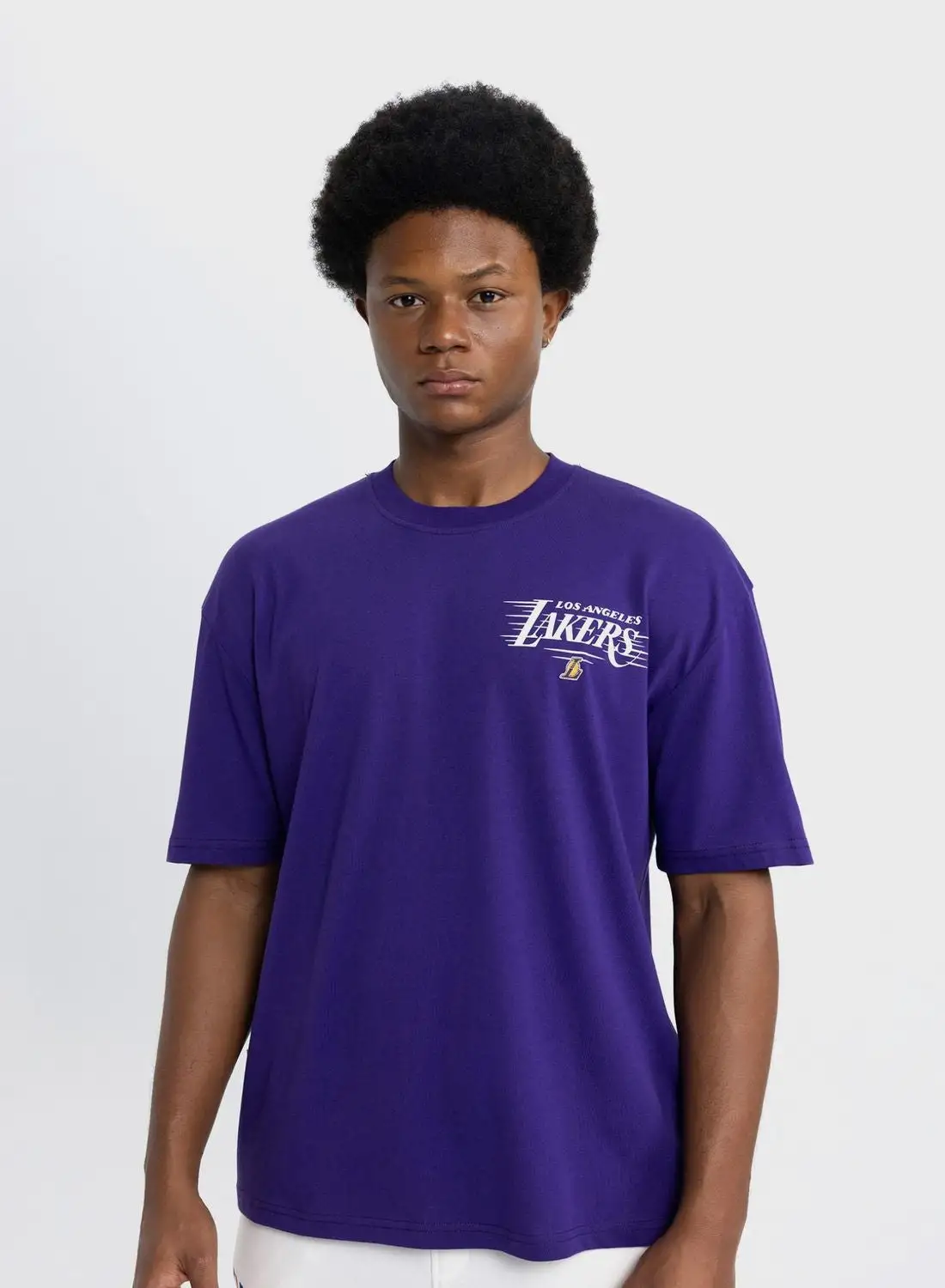DeFacto Man Licensed Los Angeles Lakers (Nbalal1000) Oversize Fit T-Shirt