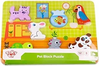 لعبة Tooky Toy Wooden Chunky Pet Puzzle