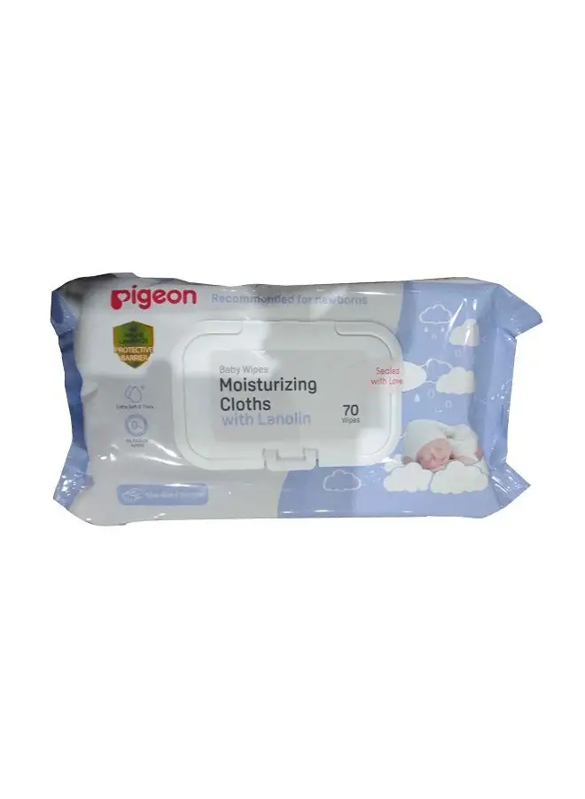 pigeon Baby Wipes Moisturizing Cloths 70 Sheets
