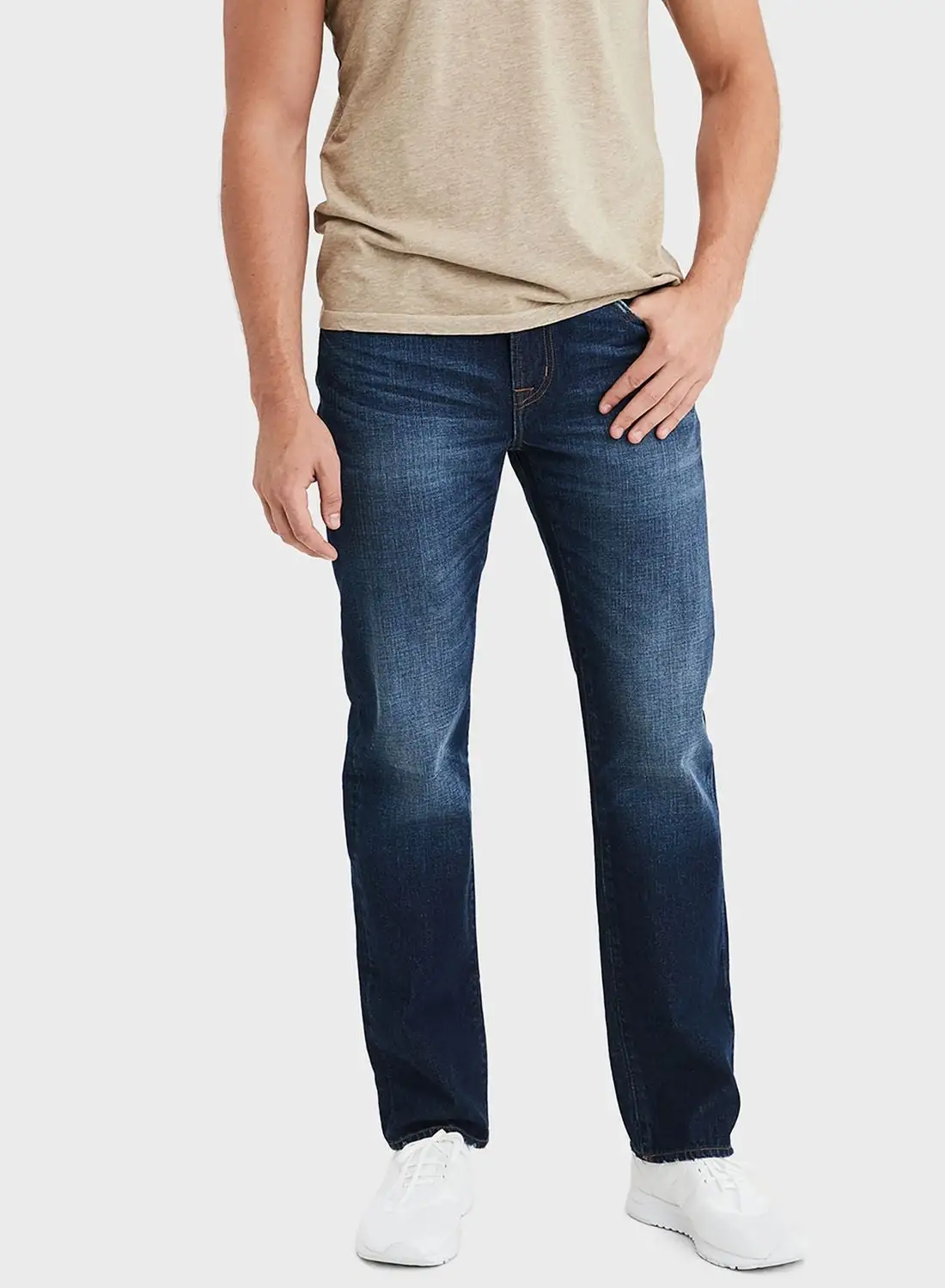 American Eagle Mid Wash Straight Jeans