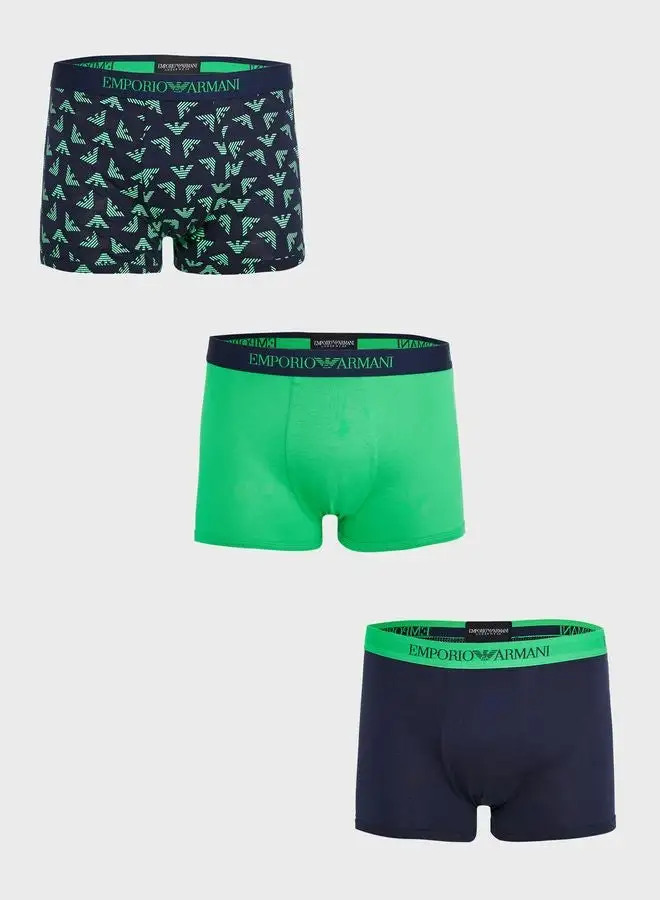 EMPORIO ARMANI 3 Pack Assorted Trunks