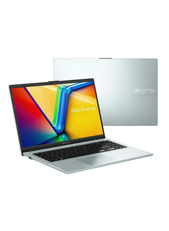 ASUS Vivobook 15 Go Laptop With 15.6-Inch Display, Ryzen 5-7520U Processor/8GB RAM/512GB SSD/Intel Iris XE Graphics/Windows 11 English/Arabic Grey Green