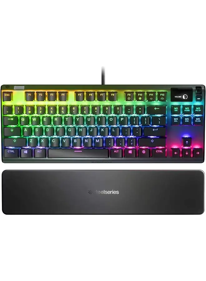 steelseries SteelSeries Apex 7 TKL Mechanical Gaming Keyboard, OLED Display, Red Switches, American QWERTY Layout