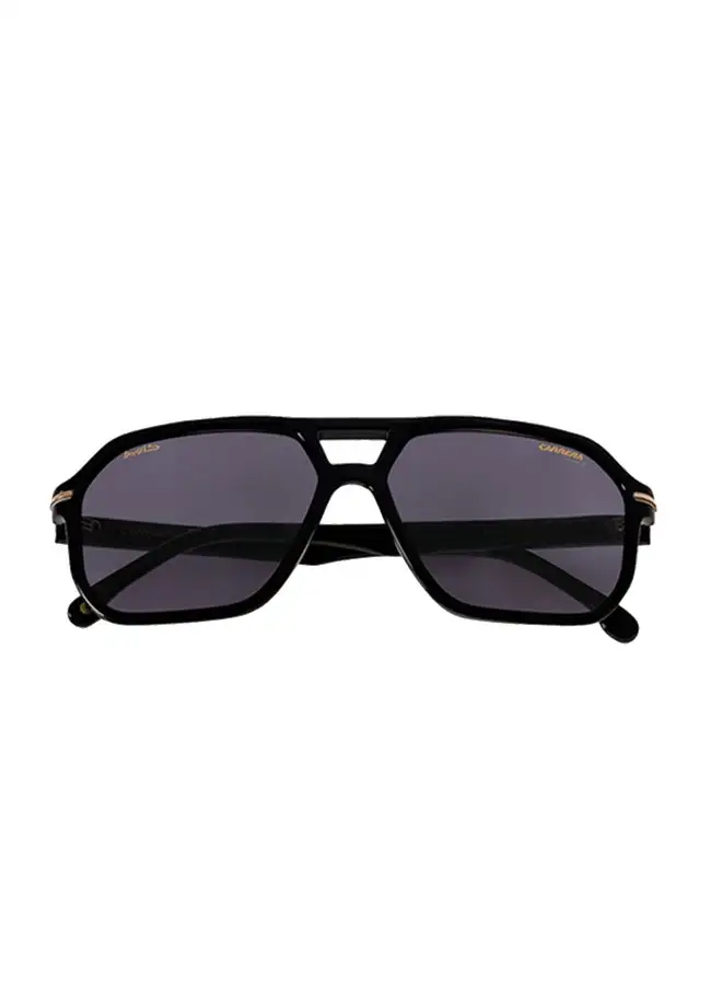 Carrera Men's Polarized Rectangular Sunglasses - Carrera 302/S/N Black Millimeter - Lens Size: 59 Mm