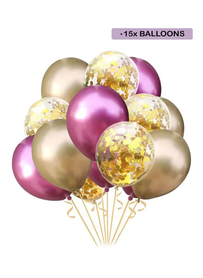 Sharpdo 15-Piece Birthday Party Decoration Inflatable Balloon Set 12inch