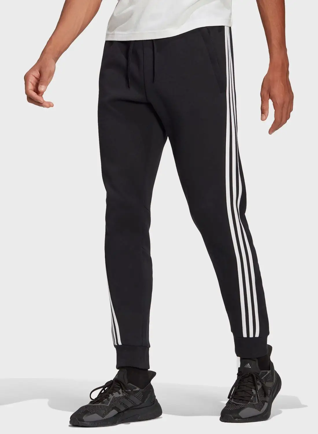 Adidas 3 Stripe Fleece Sweatpants
