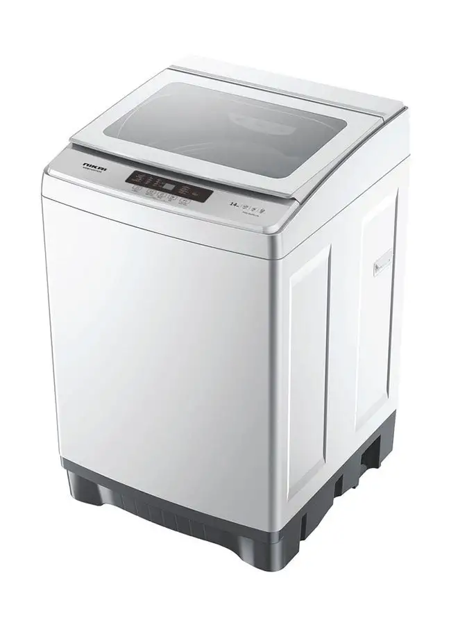NIKAI Fully Automatic Top Load Washing Machine Smart Progamming Cloth Care Silent Operation 14 kg NWM1400TK24 White