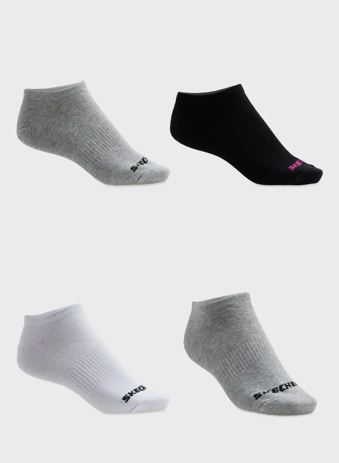 SKECHERS 3 Pack Non Terry No Show Socks