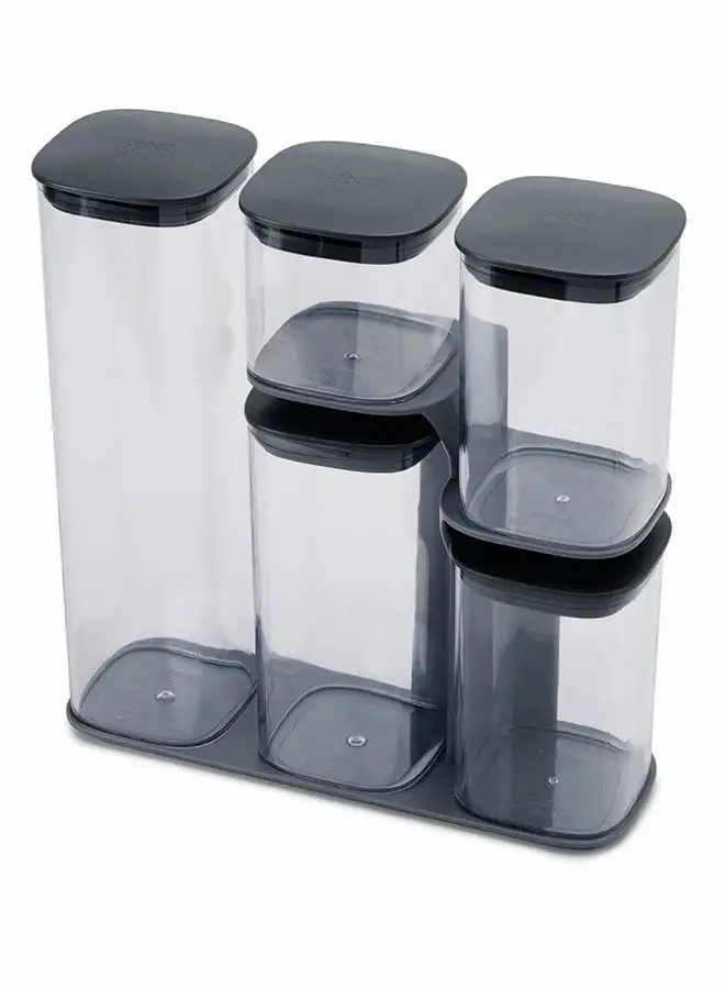 Joseph Joseph Joseph Joseph Podium Storage Jar Set 5-piece with Stand