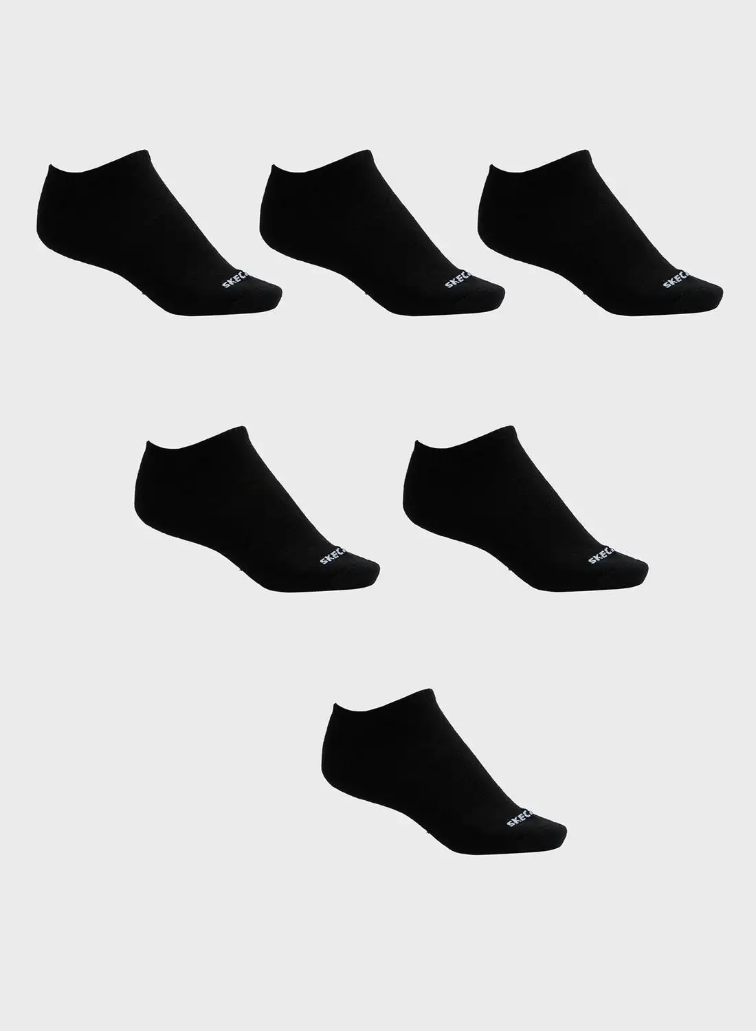 SKECHERS 6 Pack Terry No Show  Socks