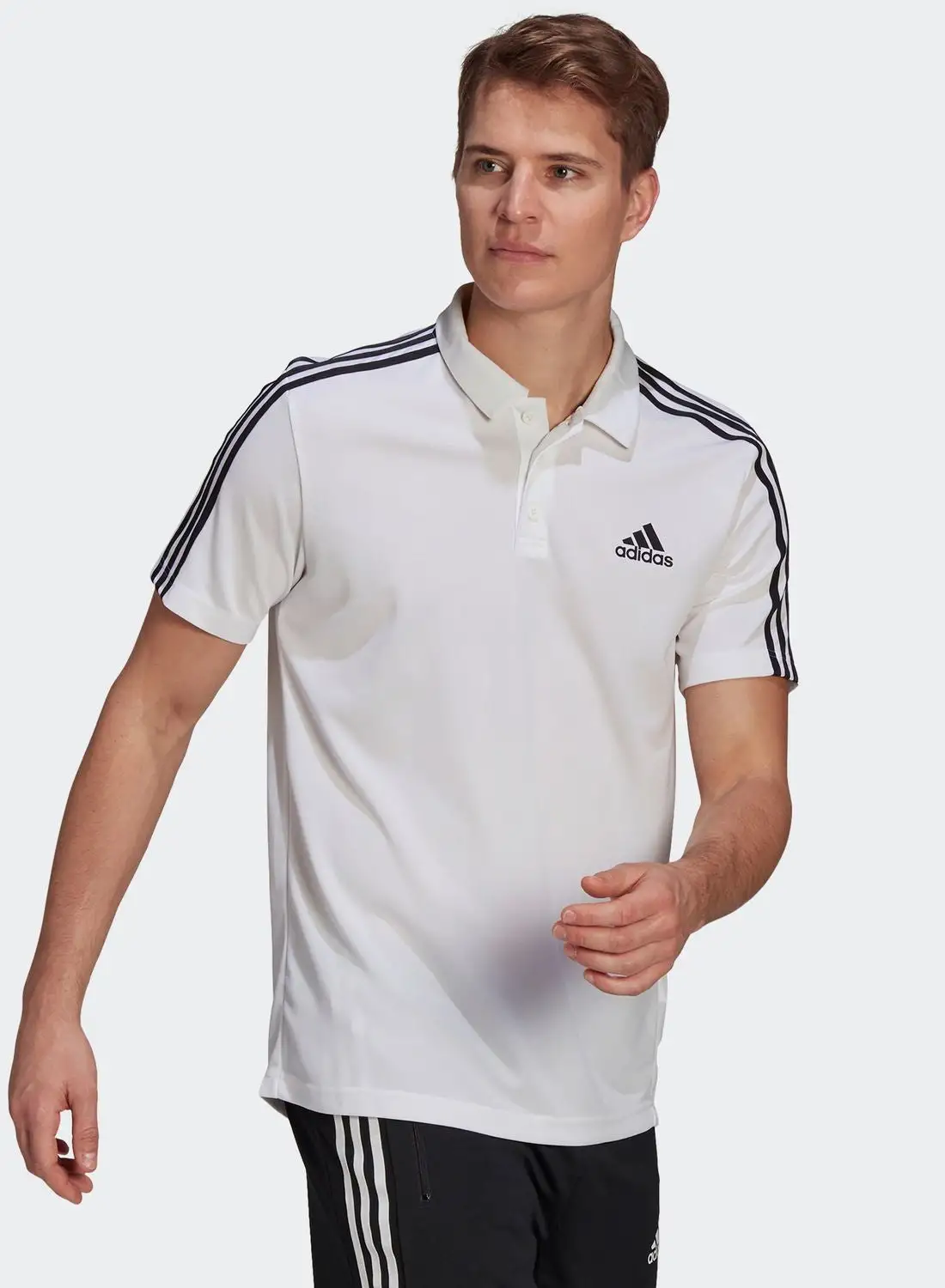 Adidas 3 Stripe Polo