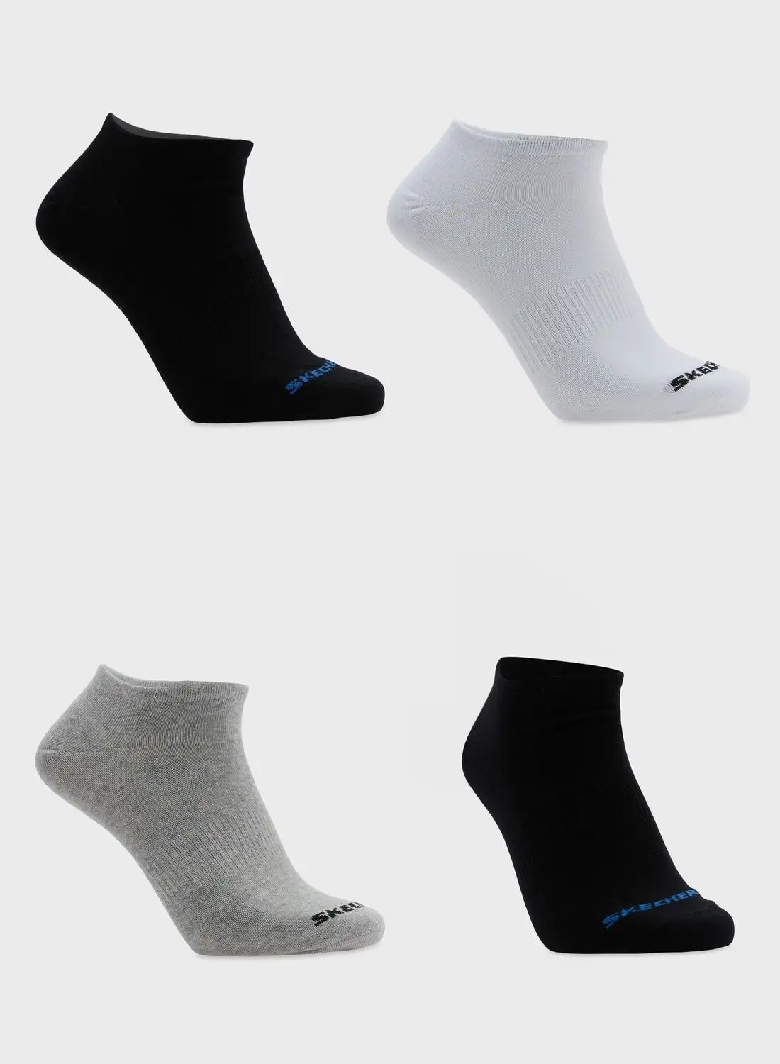 SKECHERS 3 Pack Non Terry No Show Socks