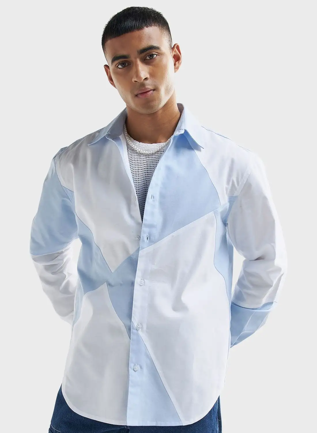 FAV Panelled Relaxed Fit Shirt