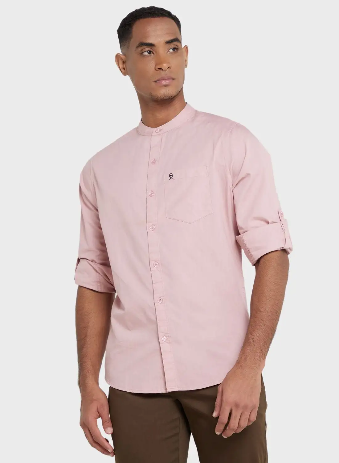 Thomas Scott Thomas Scott Men Pink Pure Cotton Slim Fit Casual Shirt