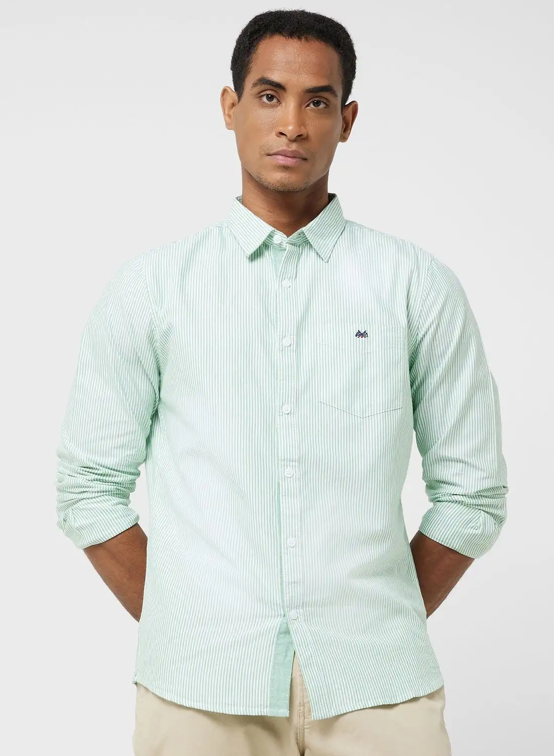 قميص توماس سكوت توماس سكوت الرجالي ذو اللون الأخضر النحيف غير الشفاف