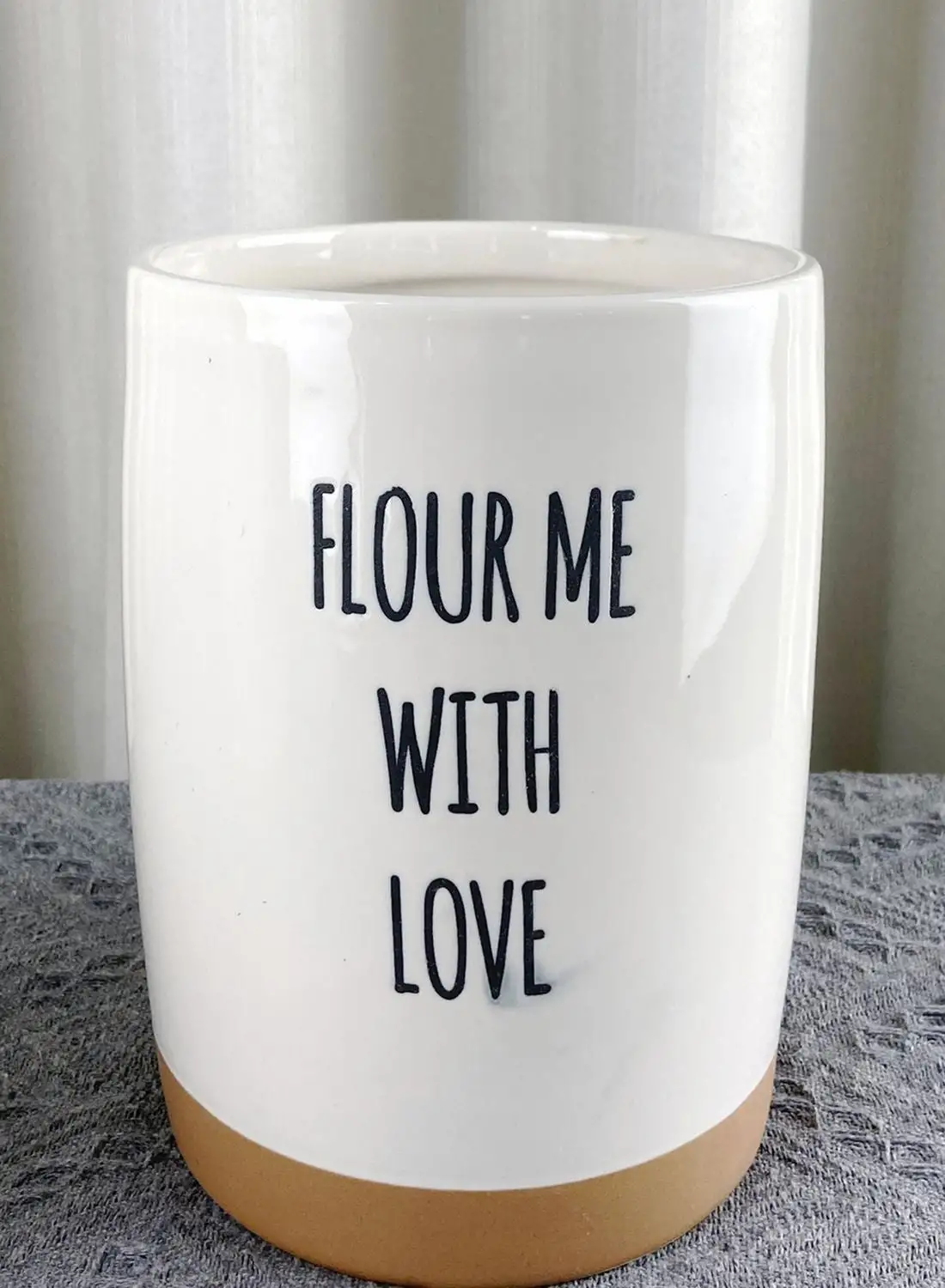 AURORA Flour Me With Love Ceramic Jar