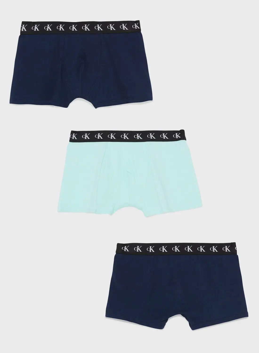 CALVIN KLEIN Youth 3 Pack Assorted Trunks