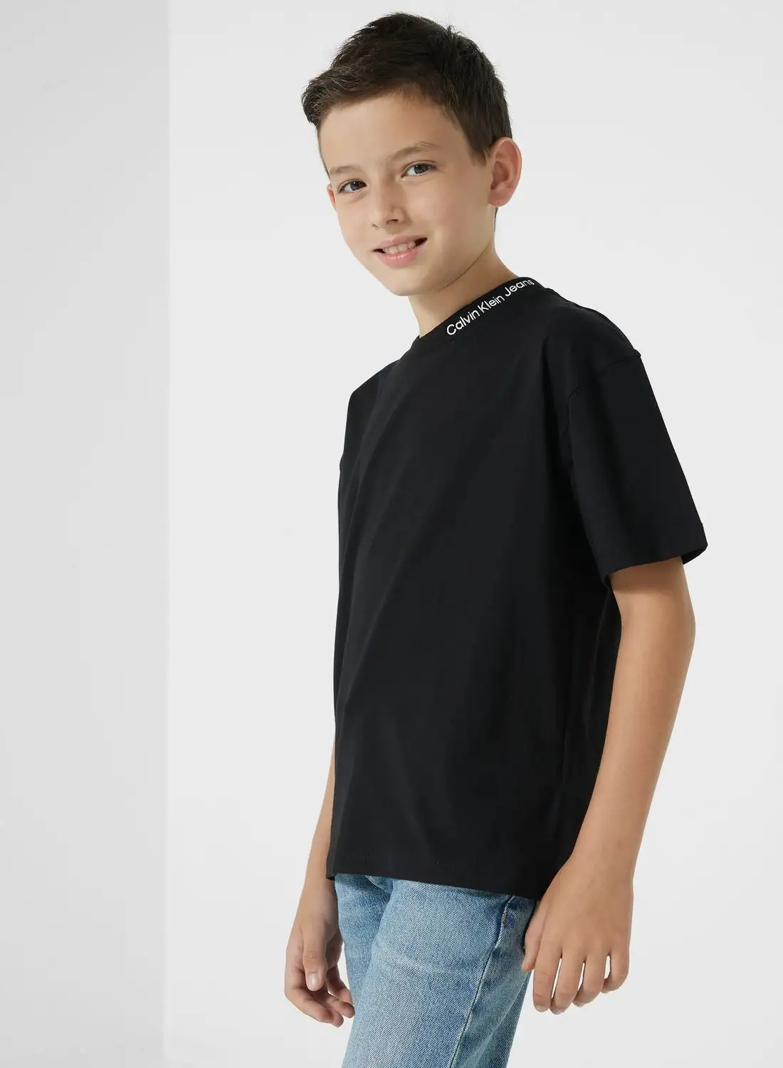 Calvin Klein Jeans Youth Intarsia Relaxed T-Shirt