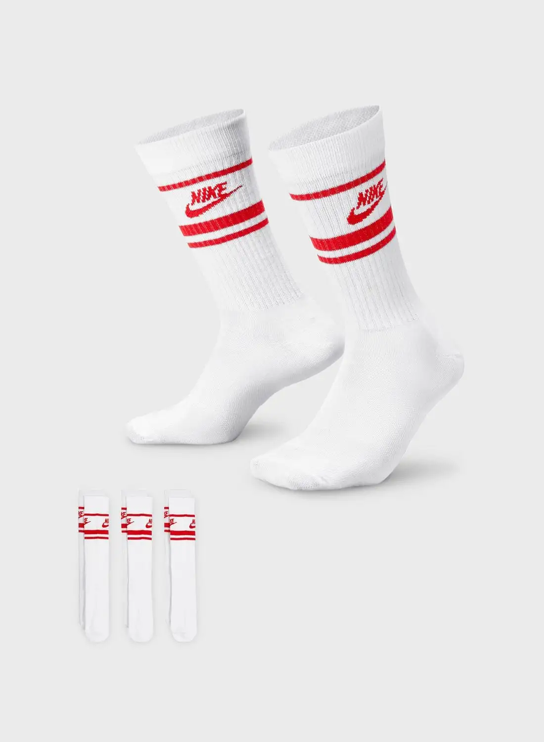 Nike 3 Pack Everyday Essential Crew Socks