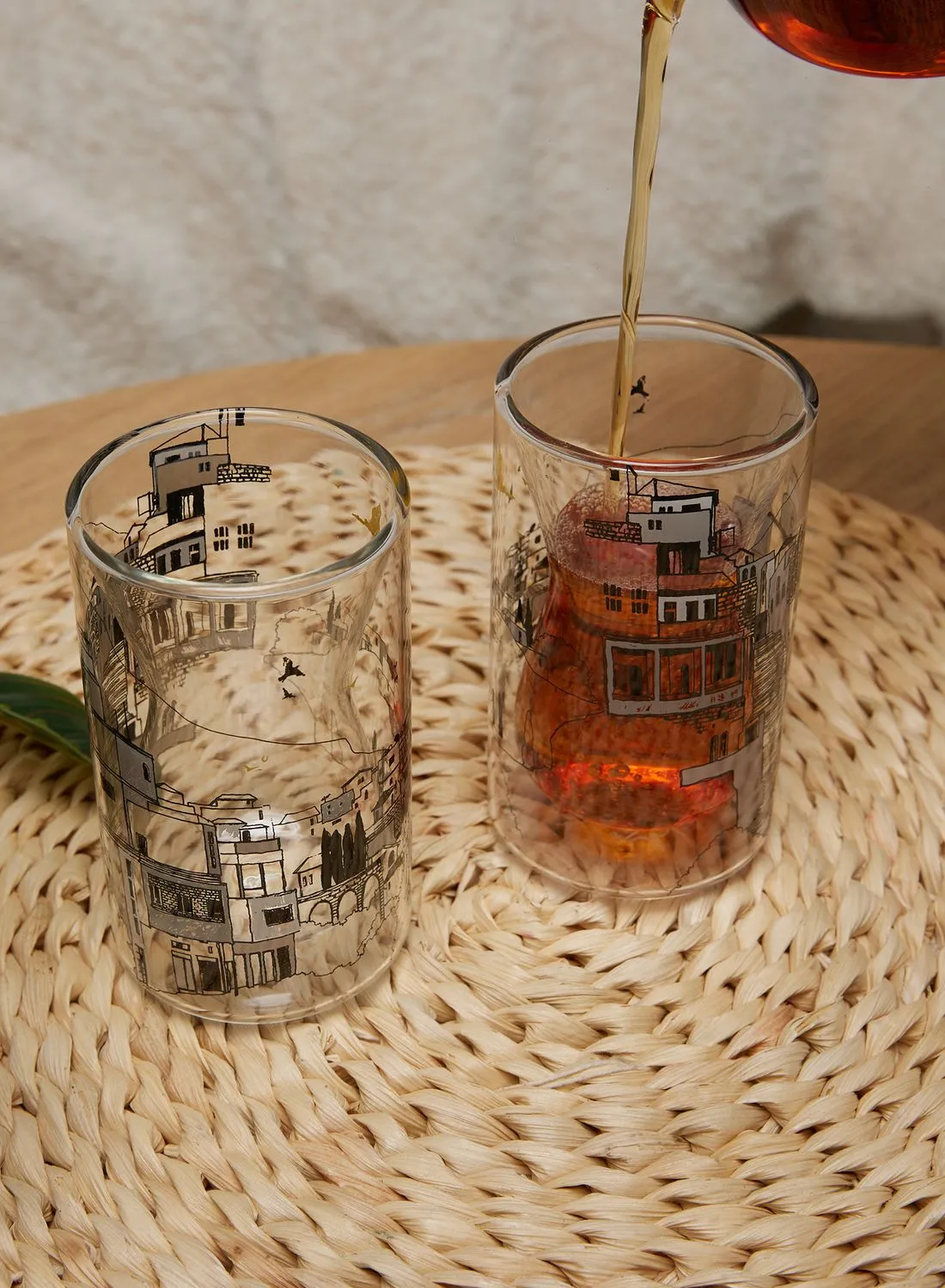 Silsal Set Of 2 Naseem Double Walled Teacups