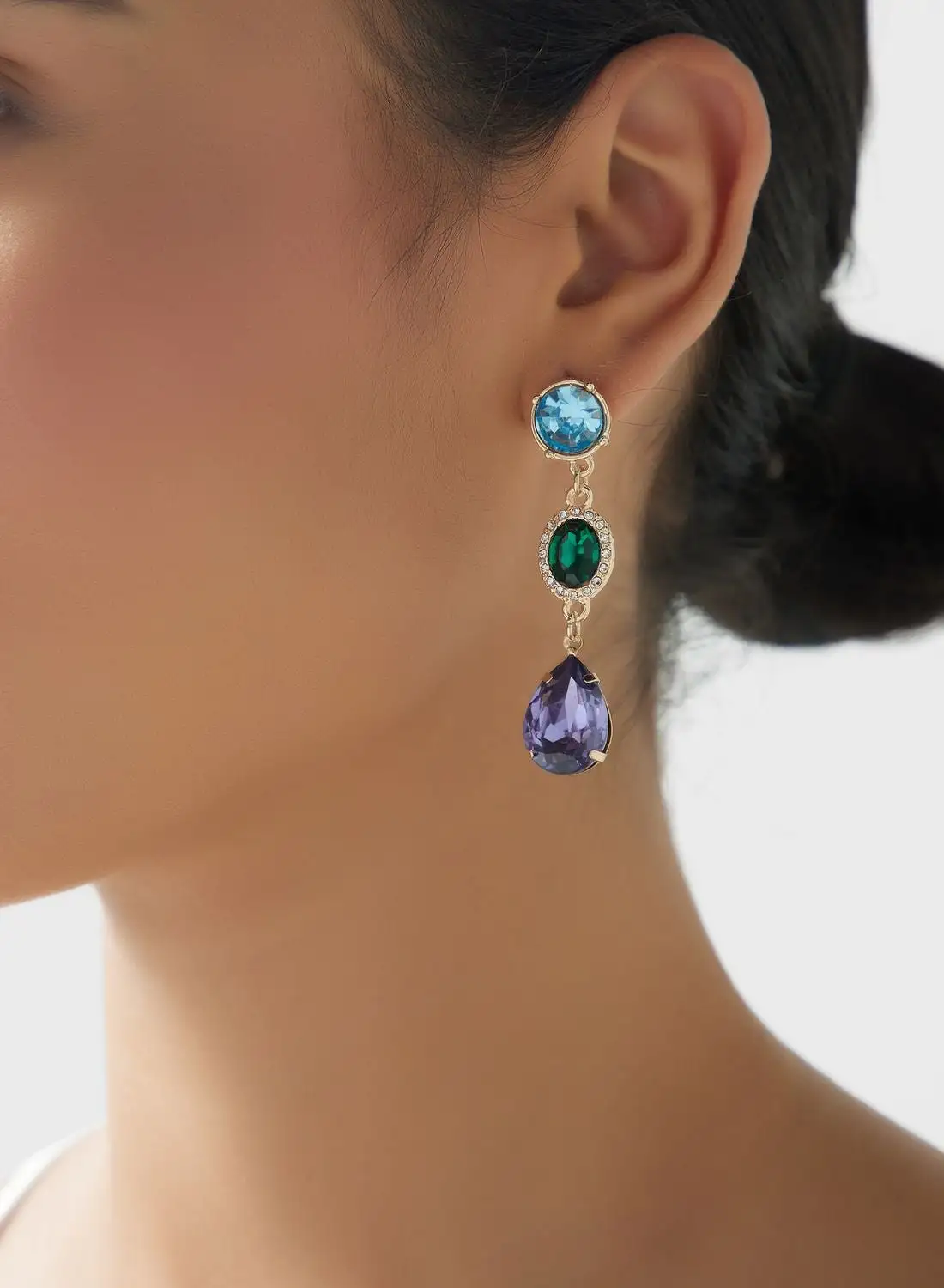 Ella Limited Edition Stone Detail Drop Earrings