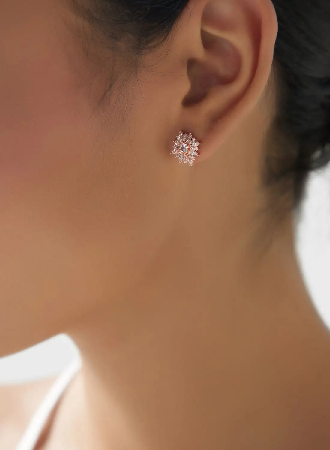 Ella Limited Edition Cz Floral Earrings