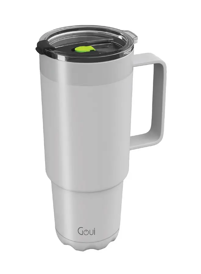 Goui 10 mAh Stailess Steel 600ml Cup With Handle White